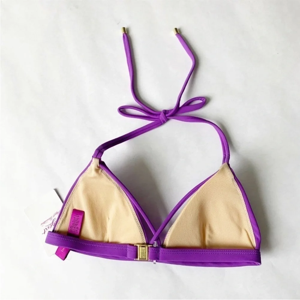 L'Agent‎ by Agent Provocateur Avril Purple Bikini Top Women's Small New Designer